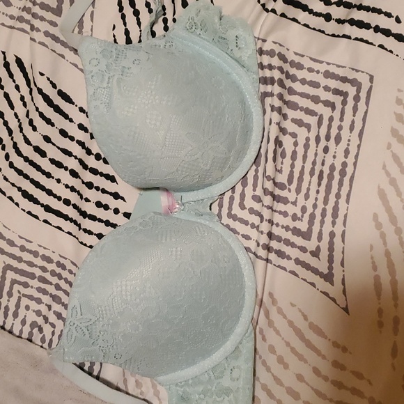 🪩 DISCO DEALS Mint 36C add a cup padded lace pushup bra - Picture 1 of 3